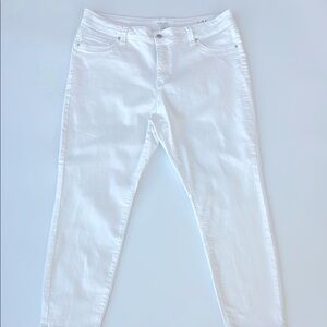 Workshop White Straight Ankle Jeans